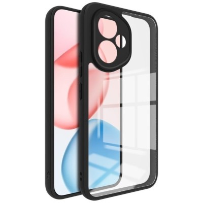 Nothing CMF Phone 2 Pro "Imak" hard silicone TPU transparent (black edges) case | Priedai.lt
