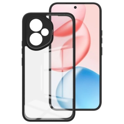 Nothing CMF Phone 2 Pro "Imak" hard silicone TPU transparent (black edges) case | Priedai.lt