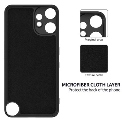 Nothing CMF Phone 2 Pro "Shell" hard liquid silicone (TPU) case black - cover | Priedai.lt