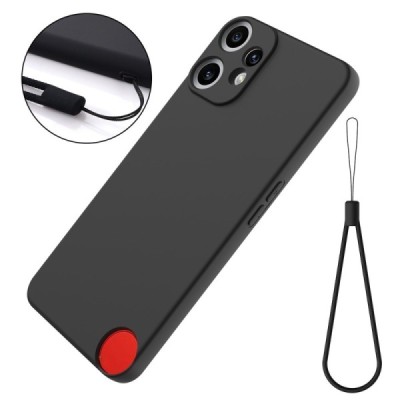 Nothing CMF Phone 2 Pro "Shell" hard liquid silicone (TPU) case black - cover | Priedai.lt