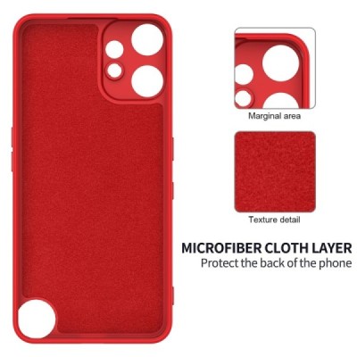 Nothing CMF Phone 2 Pro "Shell" hard liquid silicone (TPU) case red - cover | Priedai.lt