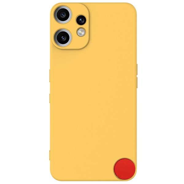 "Shell" hard silicone (TPU) case - yellow (CMF Phone 2 Pro)