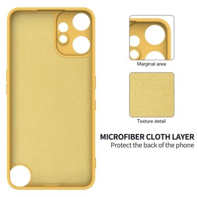 Nothing CMF Phone 2 Pro "Shell" hard liquid silicone (TPU) case yellow - cover | Priedai.lt