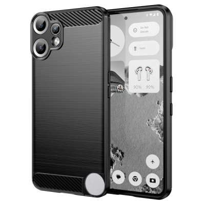 Nothing CMF Phone 2 Pro "Carbon" hard silicone (TPU) black case - cover | Priedai.lt