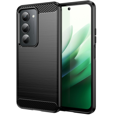 Xiaomi Redmi 15 5G "Carbon" hard silicone (TPU) black case - cover | Priedai.lt