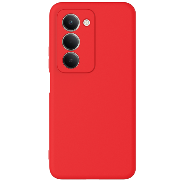 "Shell" hard silicone (TPU) case - red (Redmi 15 5G)