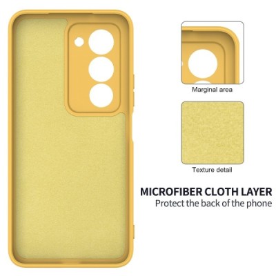 Xiaomi Redmi 15 5G "Shell" hard liquid silicone (TPU) case yellow - cover | Priedai.lt