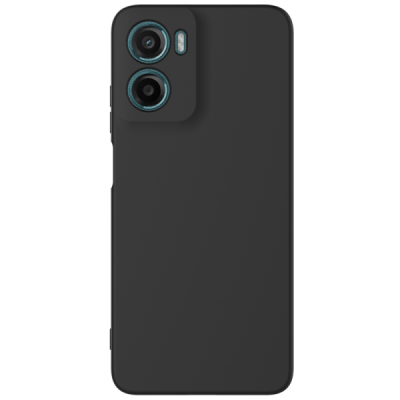 Motorola Moto G06 4G "Shell" hard liquid silicone (TPU) case black - cover | Priedai.lt