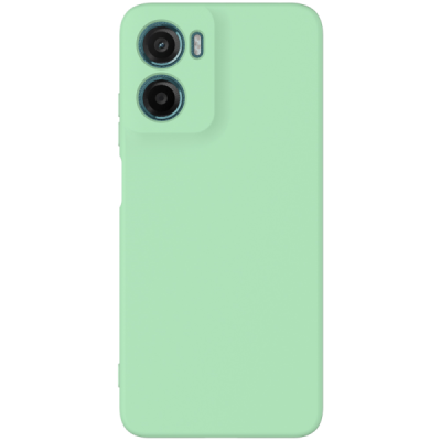 Motorola Moto G06 4G "Shell" hard liquid silicone (TPU) case green - cover | Priedai.lt