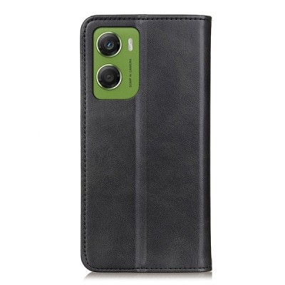 Motorola Moto G06 4G "Split" black leather flip case - book | Priedai.lt