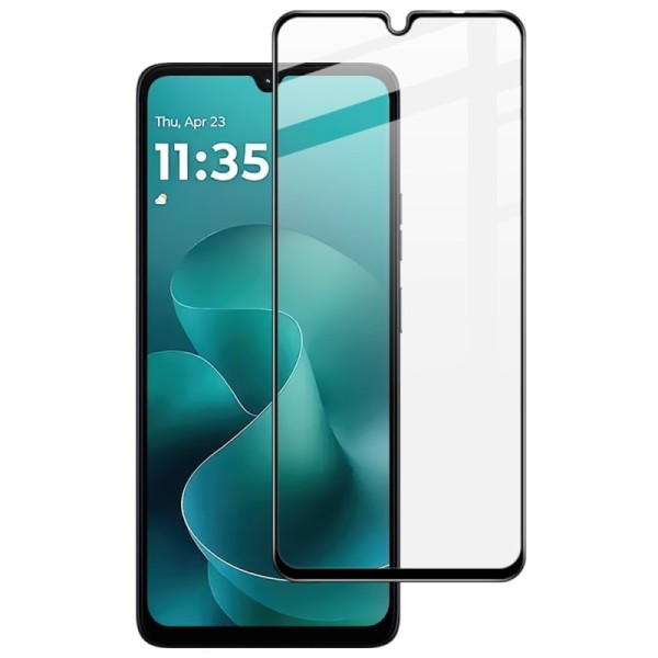 "IMAK" Tempered Glass full coverage protective screen glass - black (Moto G06 4G / G06 Power 4G)