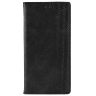 Nokia 5.3 Vintage black leather flip case - booklet with magnet | Priedai.lt