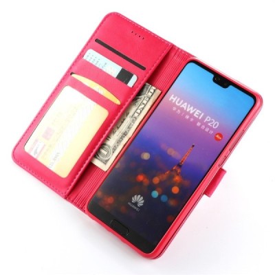 Huawei P20 LC IMEEKE Flip Book Case - Pink | Priedai.lt