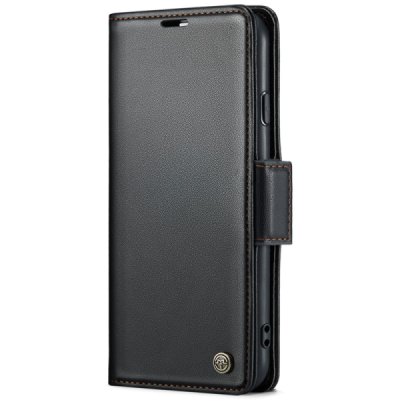 Apple iPhone 6 / 7 / 8 / SE 2020 / SE 2022 CaseMe Leather Flip Case Cover - Black | Priedai.lt