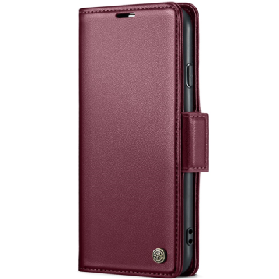Apple iPhone 6 / 7 / 8 / SE 2020 / SE 2022 CaseMe Leather Flip Case Cover - Burgundy | Priedai.lt