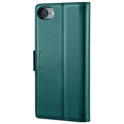 Apple iPhone 6 / 7 / 8 / SE 2020 / SE 2022 CaseMe Leather Flip Case Cover - green | Priedai.lt