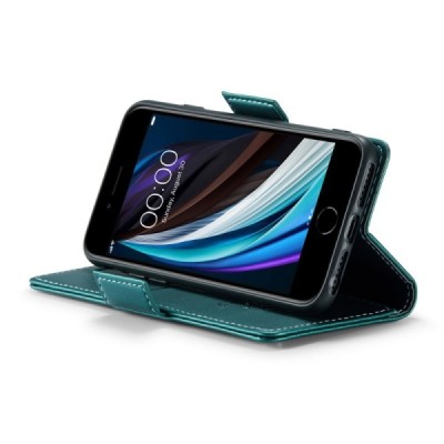 Apple iPhone 6 / 7 / 8 / SE 2020 / SE 2022 CaseMe Leather Flip Case Cover - green | Priedai.lt