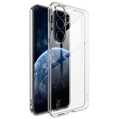 Samsung Galaxy S25 FE "IMAK" UX-5 hard silicone TPU transparent clear case - back | Priedai.lt