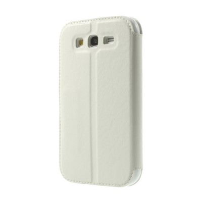 Roar Noble atverčiamas Samsung Galaxy Grand Neo (Lite) baltas odinis dėklas / Priedai.lt
