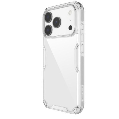 „Nillkin“ Nature TPU Pro Apple iPhone 17 Pro reinforced protection hard silicone transparent case | Priedai.lt