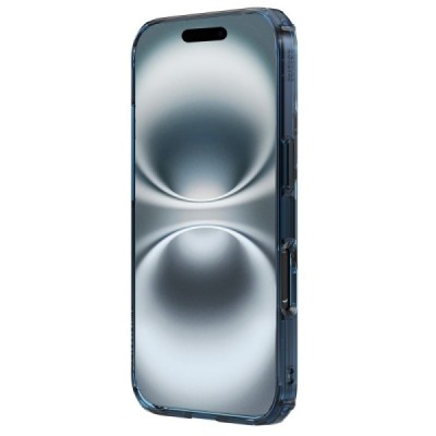 "Nillkin" Nature TPU Pro Magnetic MagSafe Apple iPhone 16 clear / blue, transparent Hard Silicone Case Cover | Priedai.lt