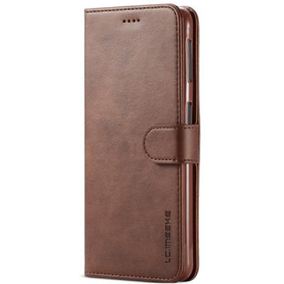 Samsung Galaxy A7 (2018) LC IMEEKE Flip Book Case Cover - Brown | Priedai.lt