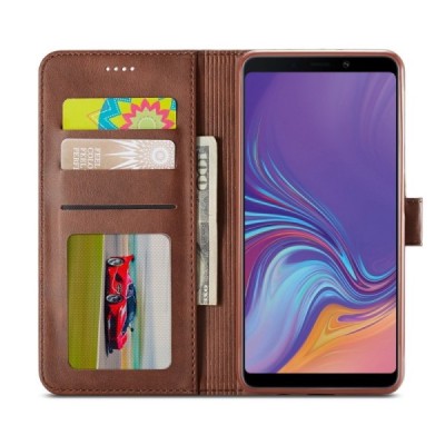 Samsung Galaxy A7 (2018) LC IMEEKE Flip Book Case Cover - Brown | Priedai.lt