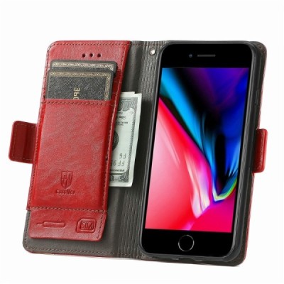 Apple iPhone 7 (iPhone 8) CASENEO Flip Book Case - Red | Priedai.lt