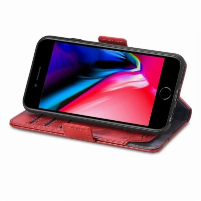 Apple iPhone 7 (iPhone 8) CASENEO Flip Book Case - Red | Priedai.lt