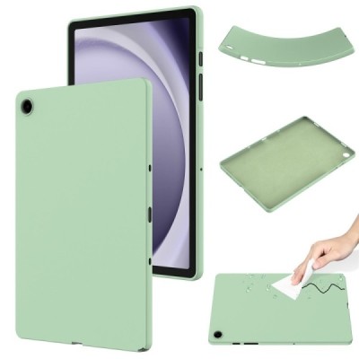 Samsung Galaxy Tab A11+ Shell hard silicone TPU green case - back | Priedai.lt