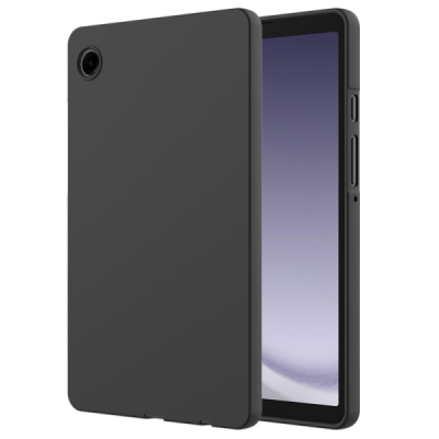 Samsung Galaxy Tab A11 Shell hard silicone TPU black case - back | Priedai.lt