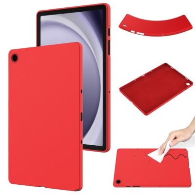 Samsung Galaxy Tab A11 Shell hard silicone TPU red case - back | Priedai.lt