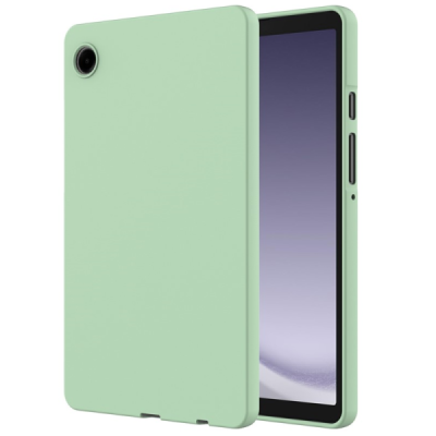 Samsung Galaxy Tab A11 Shell hard silicone TPU green case - back | Priedai.lt
