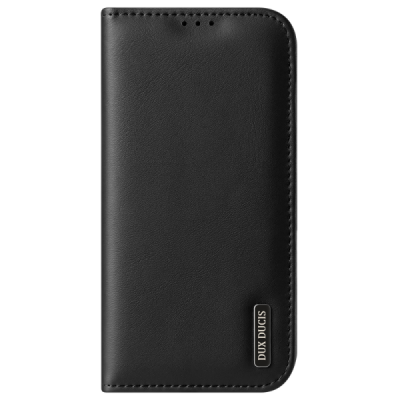 "Dux Ducis" Hivo Series Apple iPhone 17 Pro Black Leather Flip Case | Priedai.lt