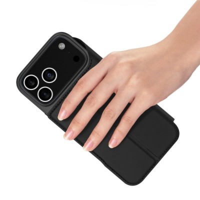 Apple iPhone 17 Pro "Dux Ducis" Skin Flip Book Case Cover - black | Priedai.lt