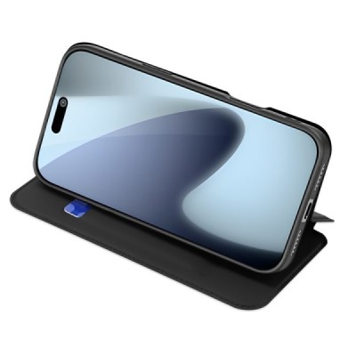Apple iPhone 17 Pro "Dux Ducis" Skin Flip Book Case Cover - black | Priedai.lt