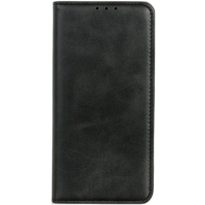 Apple iPhone 17 Pro "Split" black leather flip case - book | Priedai.lt