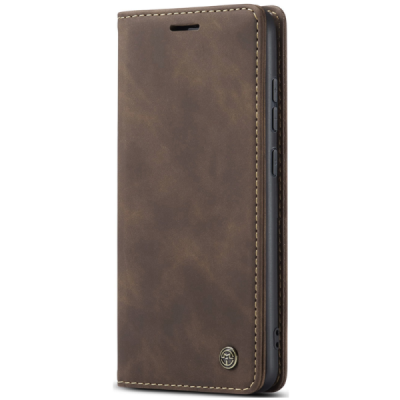 Samsung Galaxy S25 FE CaseMe Retro Solid Flip Case Book - Brown | Priedai.lt