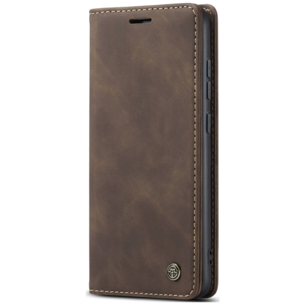 „CaseMe“ Retro Solid Flip Case - Brown (Galaxy S25 FE)