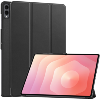 Samsung Galaxy Tab S11 Ultra „Saige" Flip Book Case - Black (foldable) | Priedai.lt