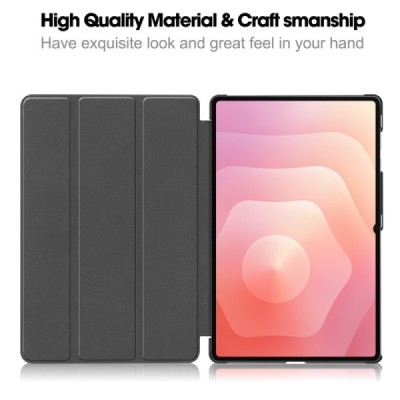 Samsung Galaxy Tab S11 Ultra „Saige" Flip Book Case - gold (foldable) | Priedai.lt