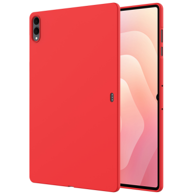 Samsung Galaxy Tab S11 Ultra Shell hard silicone TPU red case - back | Priedai.lt