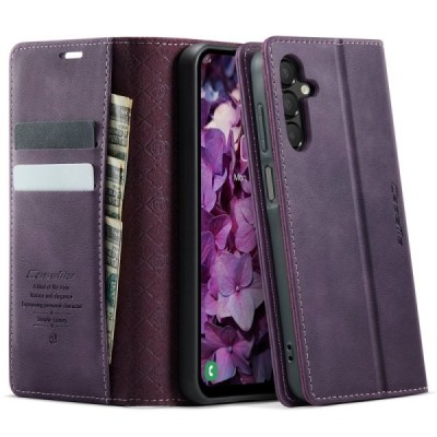 Samsung Galaxy A16 CaseMe Retro Skin Case Book - Purple | Priedai.lt