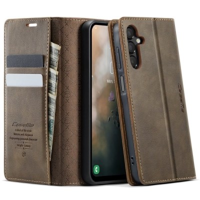 Samsung Galaxy A16 CaseMe Retro Skin Case Book - Brown | Priedai.lt