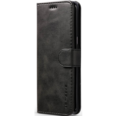 Samsung Galaxy S8 LC IMEEKE Flip Book Case Cover - Black | Priedai.lt