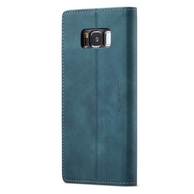 Samsung Galaxy S8 CaseMe Retro Solid Flip Case Book - Green | Priedai.lt