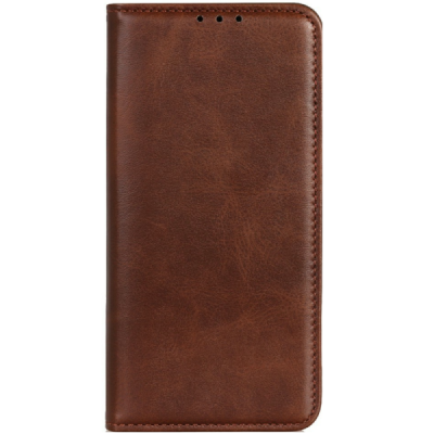 Apple iPhone 17 Pro "Split" brown leather flip case - book | Priedai.lt
