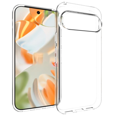 Google Pixel 10 / 10 Pro hard silicone (TPU) clear, transparent case - cover | Priedai.lt
