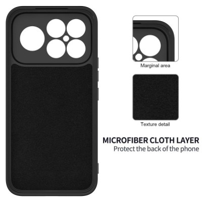 Xiaomi Poco F8 Ultra "Shell" hard liquid silicone (TPU) case black - cover | Priedai.lt