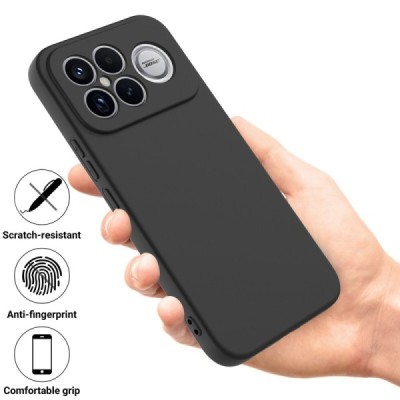 Xiaomi Poco F8 Ultra "Shell" hard liquid silicone (TPU) case black - cover | Priedai.lt